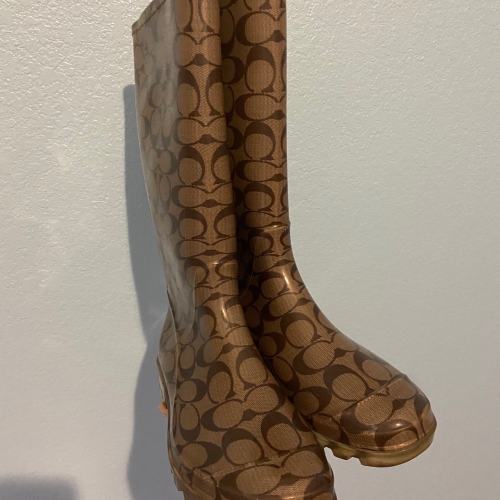 Coach Rain Boots - Picture 1 of 2